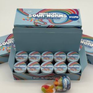 Medicated 600 mg Edibles Sour Worms
